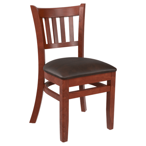 Premium US Made Vertical Slat Wood Restaurant Chair