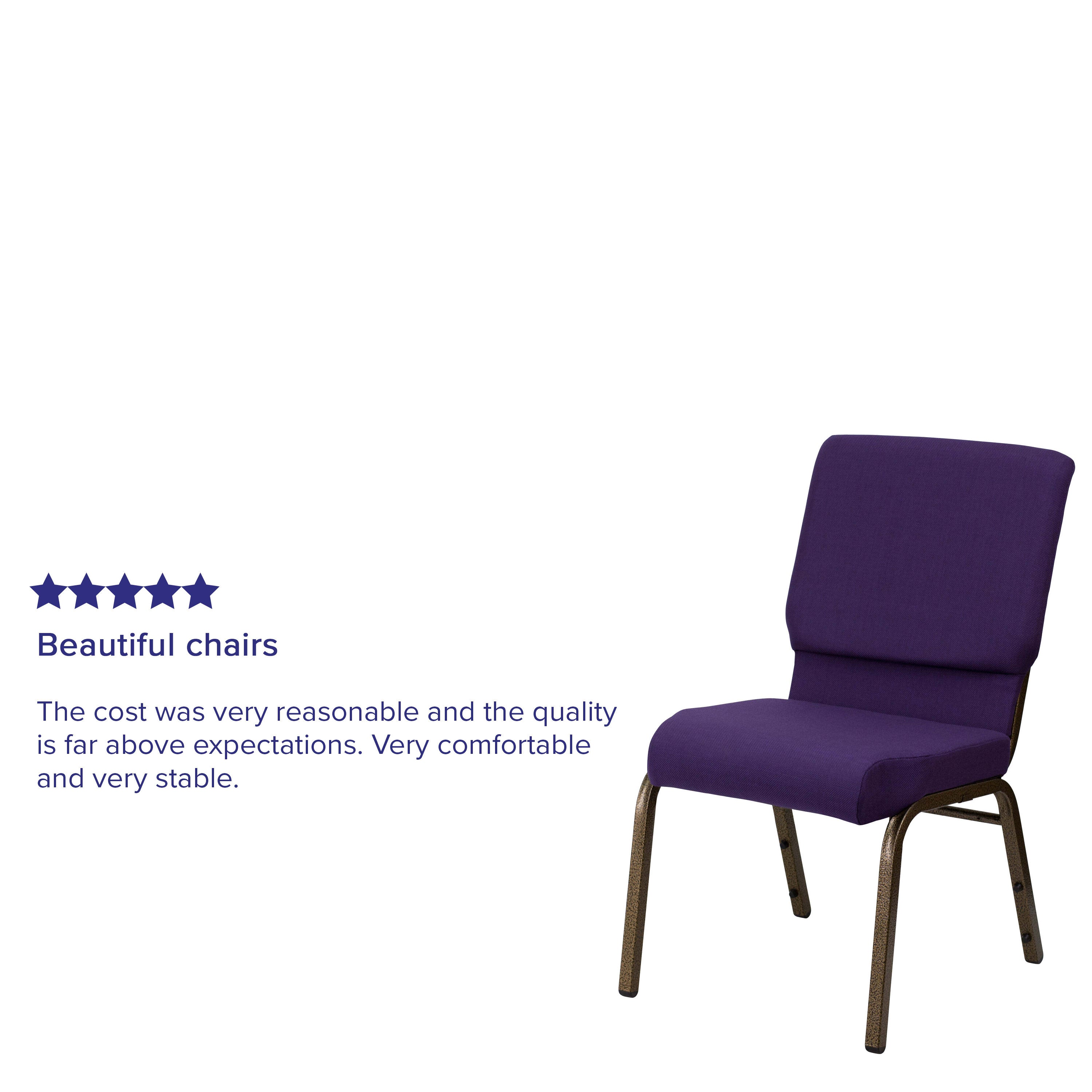 Hercules Series 185 Stackable Church Chair 18.5 Inch Wide