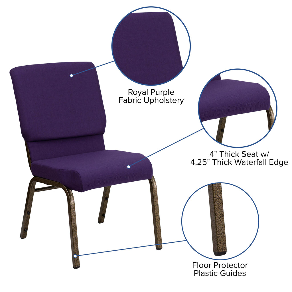 Hercules Series 185 Stackable Church Chair 18.5 Inch Wide