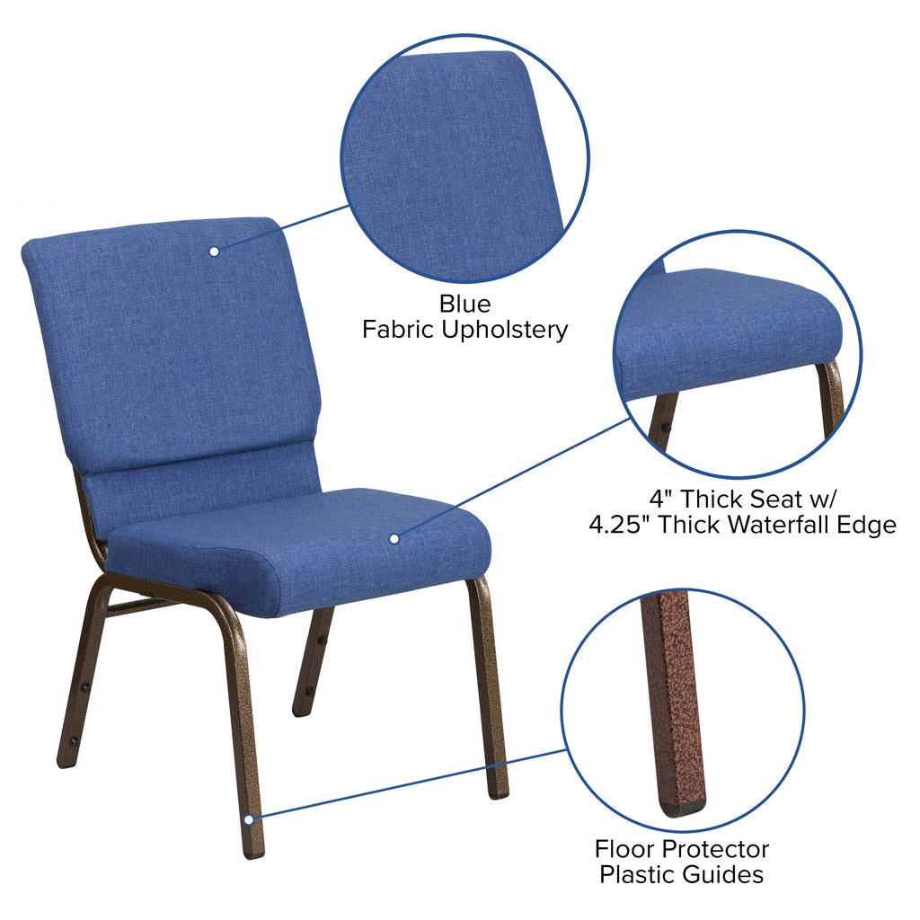 Hercules Series 185 Stackable Church Chair 18.5 Inch Wide