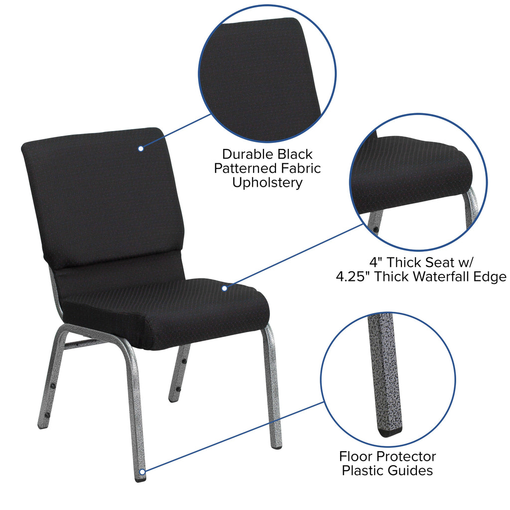 Hercules Series 185 Stackable Church Chair 18.5 Inch Wide