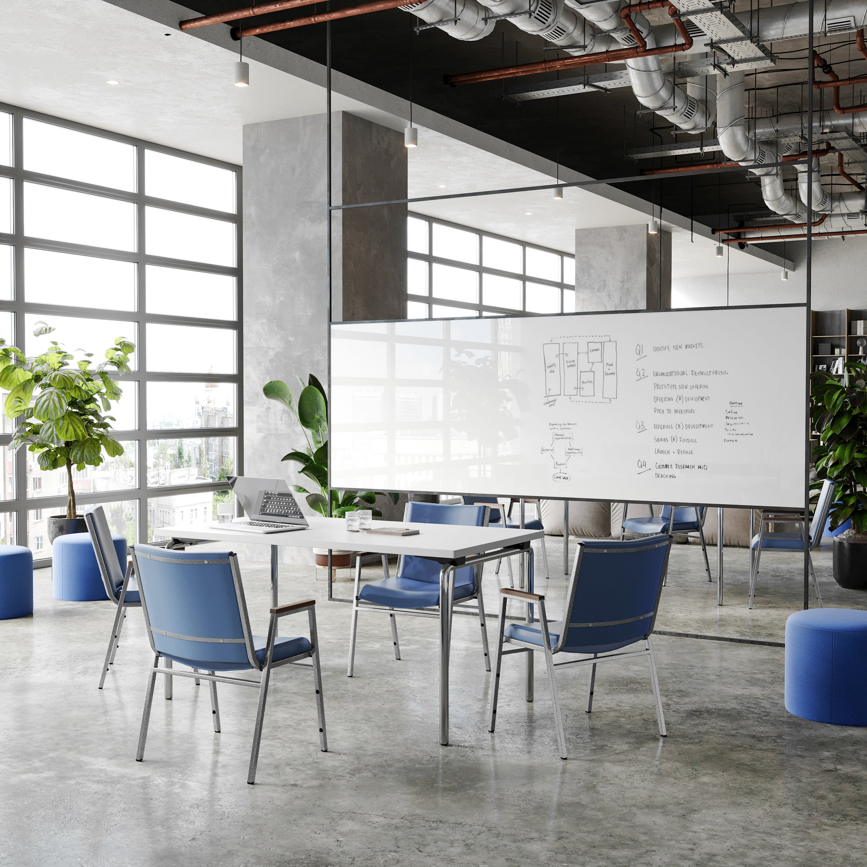 HERCULES Heavy Duty Stack Chair with Arms